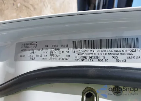 2017 Ram 1500 Lone Star Silver 4X2 5'7 Box from USA, damaged, VIN 1C6RR6LT8HS791584